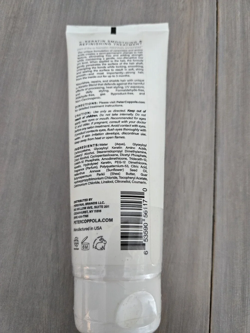 Peter Coppola Keratin Smoothing Refinishing Treatment 3 Oz